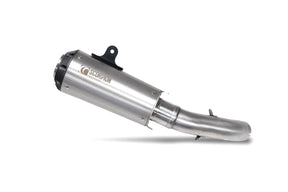 KTM 125 Duke, Euro 5 (2021-2023) SCORPION Exhaust Red Power Slip-on – Brushed Stainless Steel