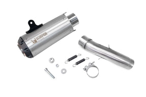 KTM 125 Duke, Euro 5 (2021-2023) SCORPION Exhaust Red Power Slip-on – Brushed Stainless Steel