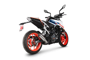 KTM 125 Duke, Euro 5 (2021-2023) SCORPION Exhaust Red Power Slip-on – Titanium