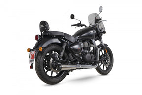 Royal Enfield Meteor 350 (2020–2024) Scorpion Exhaust Serket Slip-On – Brushed Stainless