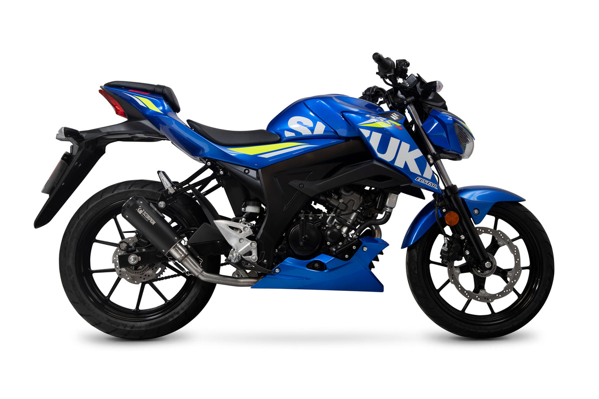 Suzuki GSX-S 125/150 (2017–2021) Scorpion Exhaust Red Power Full System - Black Ceramic