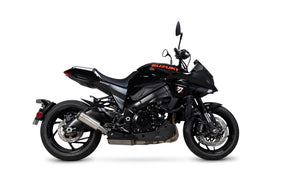 Suzuki Katana (2019–2020) Scorpion Exhaust Red Power Slip-on - Brushed Stainless