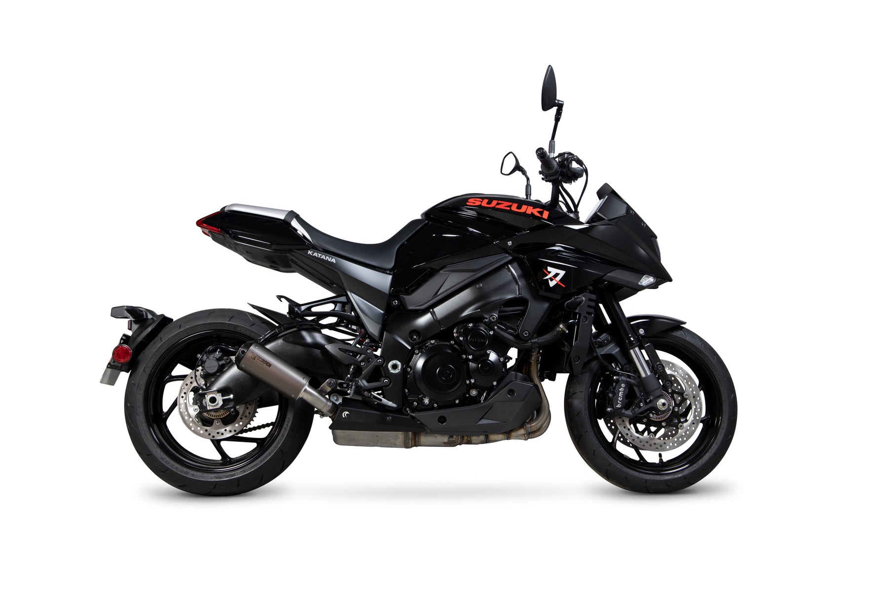 Suzuki Katana (2019–2020) Scorpion Exhaust Red Power Slip-on - Titanium