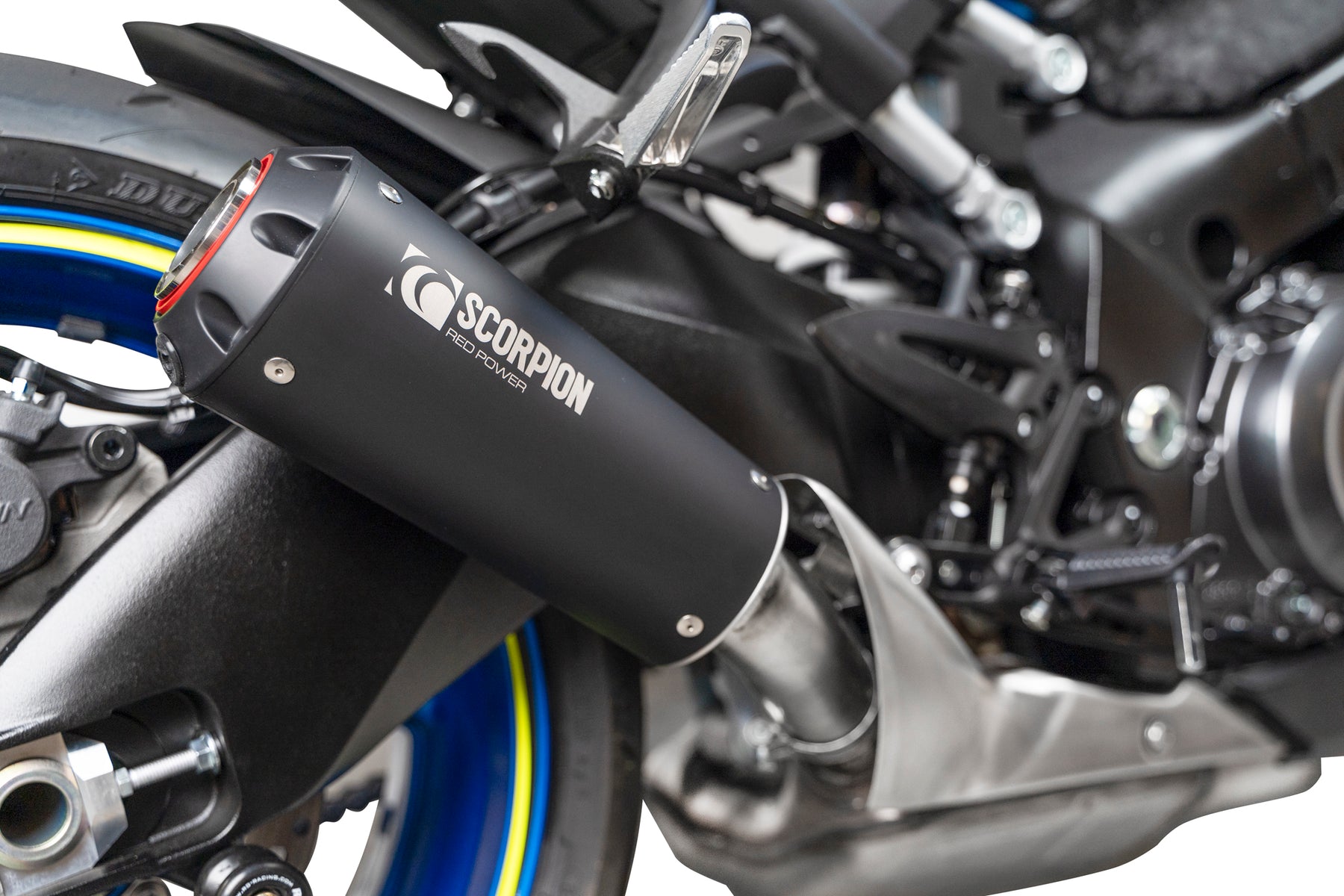 Suzuki GSX-S 1000 (2021–2025) Scorpion Exhaust Red Power Slip-on - Black Ceramic