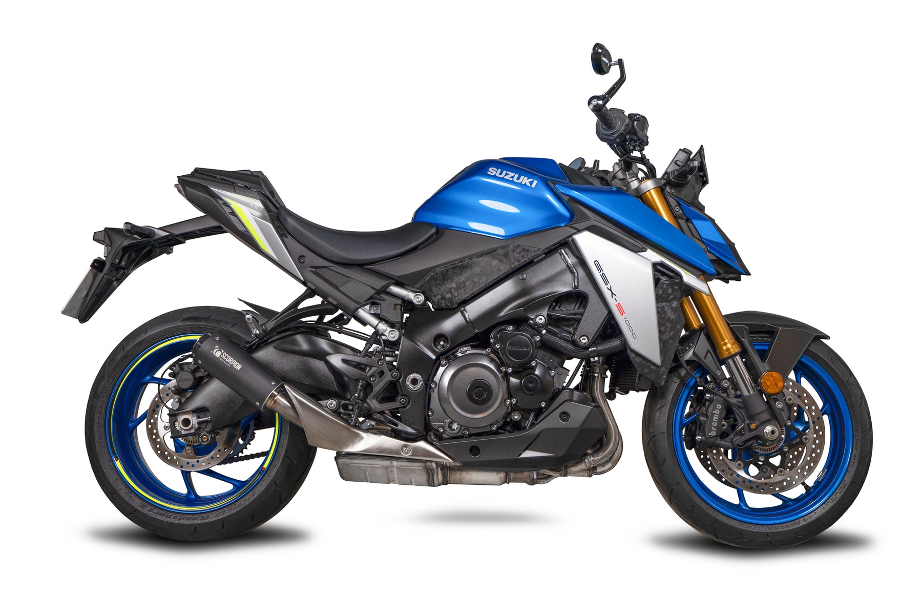 Suzuki GSX-S 1000 (2021–2025) Scorpion Exhaust Red Power Slip-on - Black Ceramic