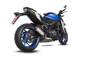 Suzuki GSX-S 1000 (2021–2025) Scorpion Exhaust Red Power Slip-on - Brushed Stainless