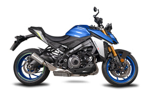 Suzuki GSX-S 1000 (2021–2025) Scorpion Exhaust Red Power Slip-on - Brushed Stainless