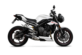 Triumph Street Triple 765 S/R/RS (2017–2019) Scorpion Exhaust Red Power Slip-on - Black Ceramic