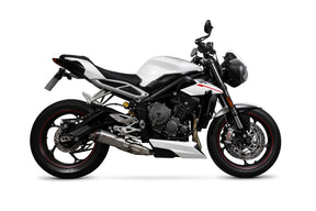 Triumph Street Triple 765 S/R/RS (2017–2019) Scorpion Exhaust Red Power Slip-on - Titanium