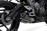 Triumph Street Triple 765 R/RS (2020–2022) Scorpion Exhaust Red Power Slip-on - Black Ceramic