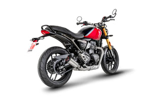 Triumph Speed 400 (2024-2026) SCORPION Exhaust Red Power Slip-on – Brushed Stainless Steel