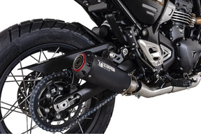 Triumph Scrambler 400 X & XC (2024-2026) SCORPION Exhaust Red Power Slip-on – Black Ceramic