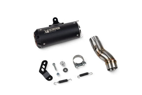 Triumph Scrambler 400 X & XC (2024-2026) SCORPION Exhaust Red Power Slip-on – Black Ceramic