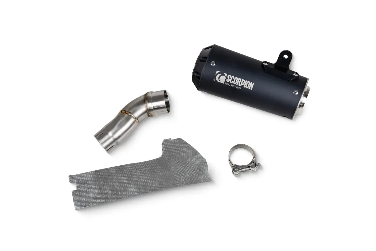 Triumph Tiger Sport 800 (2025-2026) With Panniers SCORPION Exhaust Red Power Slip-on – Black Ceramic