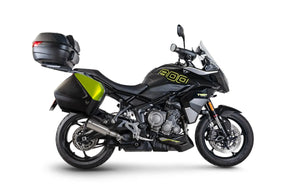 Triumph Tiger Sport 800 (2025-2026) With Panniers SCORPION Exhaust Red Power Slip-on – Brushed Stainless Steel