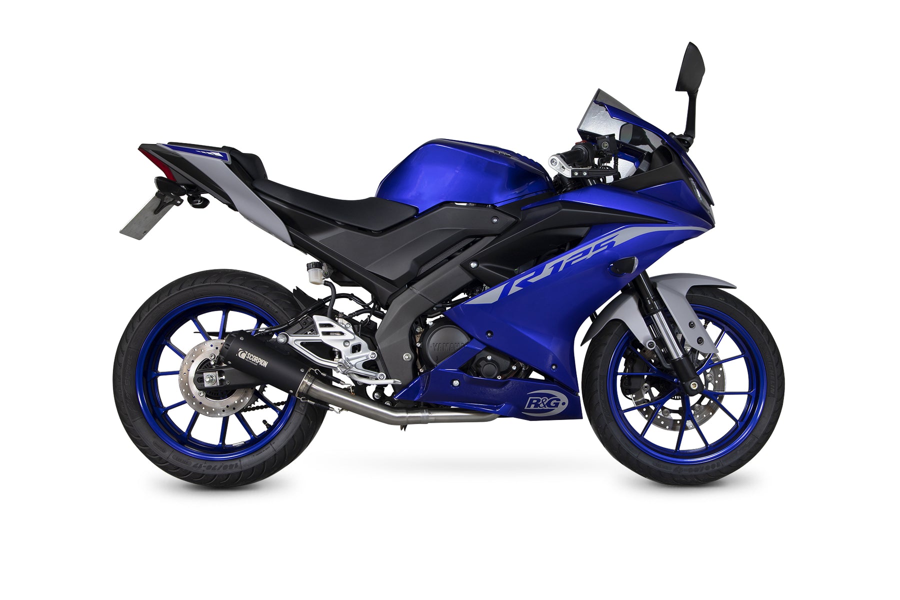 Yamaha YZF R125 (2021–2024) Scorpion Exhaust Red Power Full System - Black Ceramic