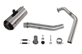 Yamaha YZF R125 (2021–2024) Scorpion Exhaust Red Power Full System - Brushed Stainless