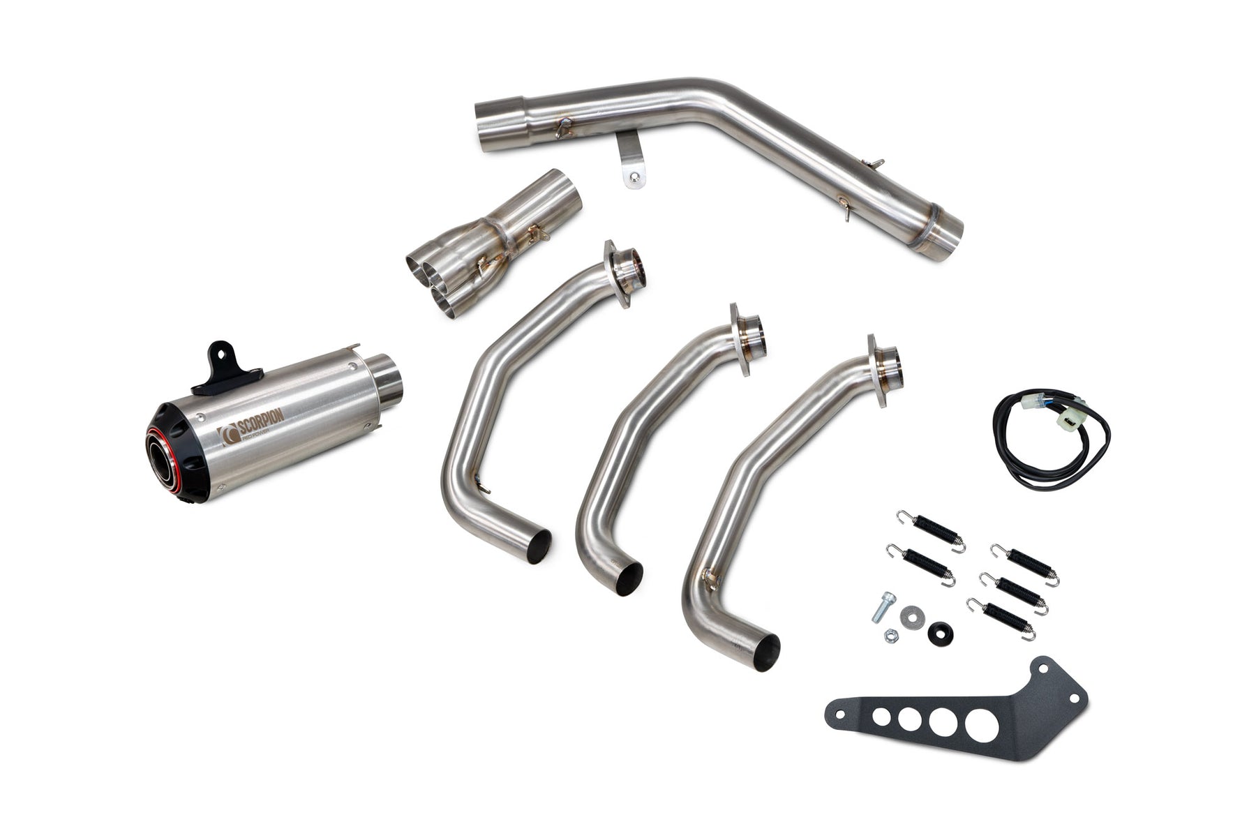 Yamaha MT-09 (2021–2023) Scorpion Exhaust Red Power Full System - Brushed Stainless