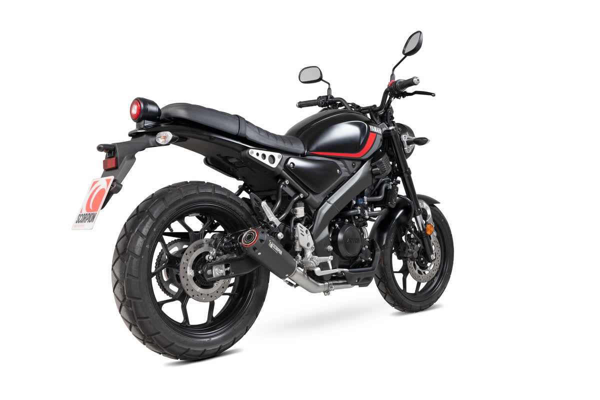 Yamaha XSR 125 (2021–2024) Scorpion Exhaust Red Power Full System - Black Ceramic