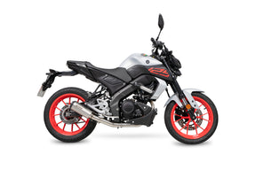 Yamaha MT-125 Euro 4 (2019–2020) Scorpion Exhaust Red Power Full System - Brushed Stainless
