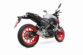 Yamaha MT-125 Euro 5 (2021–2024) Scorpion Exhaust Red Power Full System - Brushed Stainless
