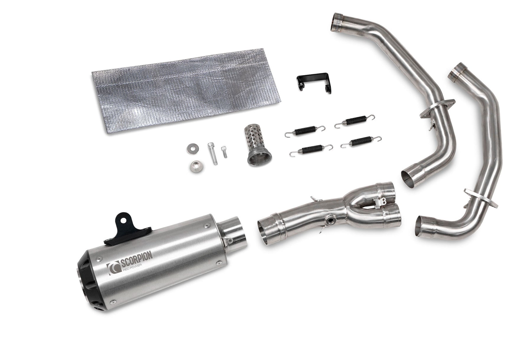 Yamaha YZF R7 (2021–2025) Scorpion Exhaust Red Power Full System - Brushed Stainless