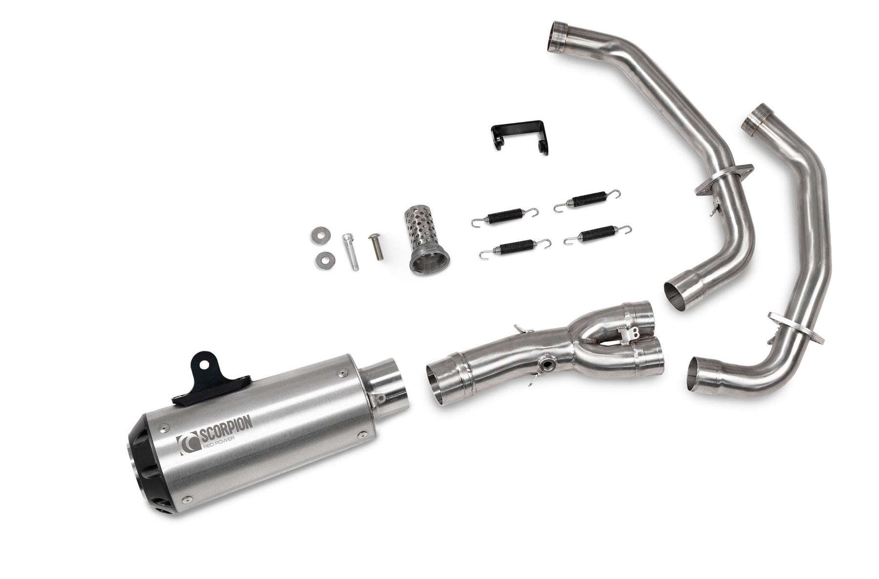 Yamaha MT-07 (2022–2024) Scorpion Exhaust Red Power Full System - Brushed Stainless