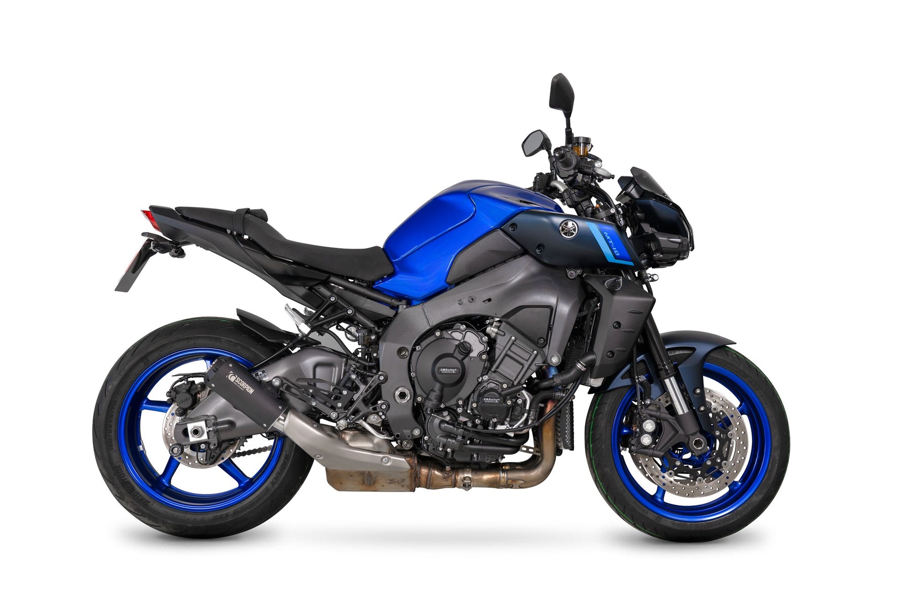 Yamaha MT-10 (2022–2025) Scorpion Exhaust Red Power Slip-on - Black Ceramic