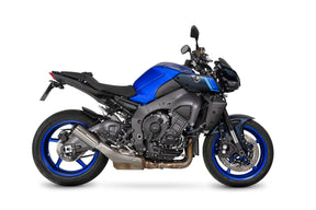 Yamaha MT-10 (2022–2025) Scorpion Exhaust Red Power Slip-on - Brushed Stainless