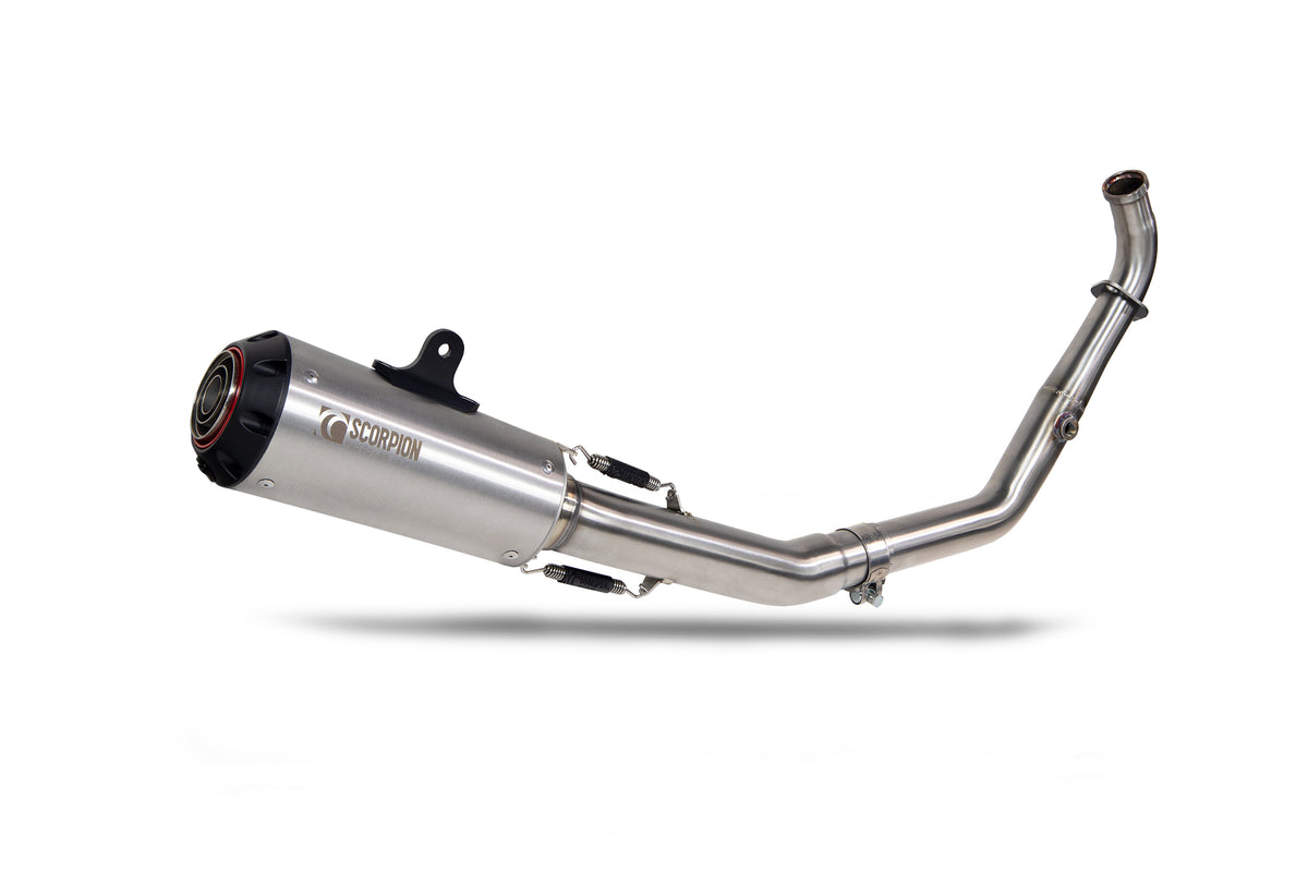 Yamaha YZF R125 Euro 5 (2024–2025) Scorpion Exhaust Red Power Full System - Brushed Stainless