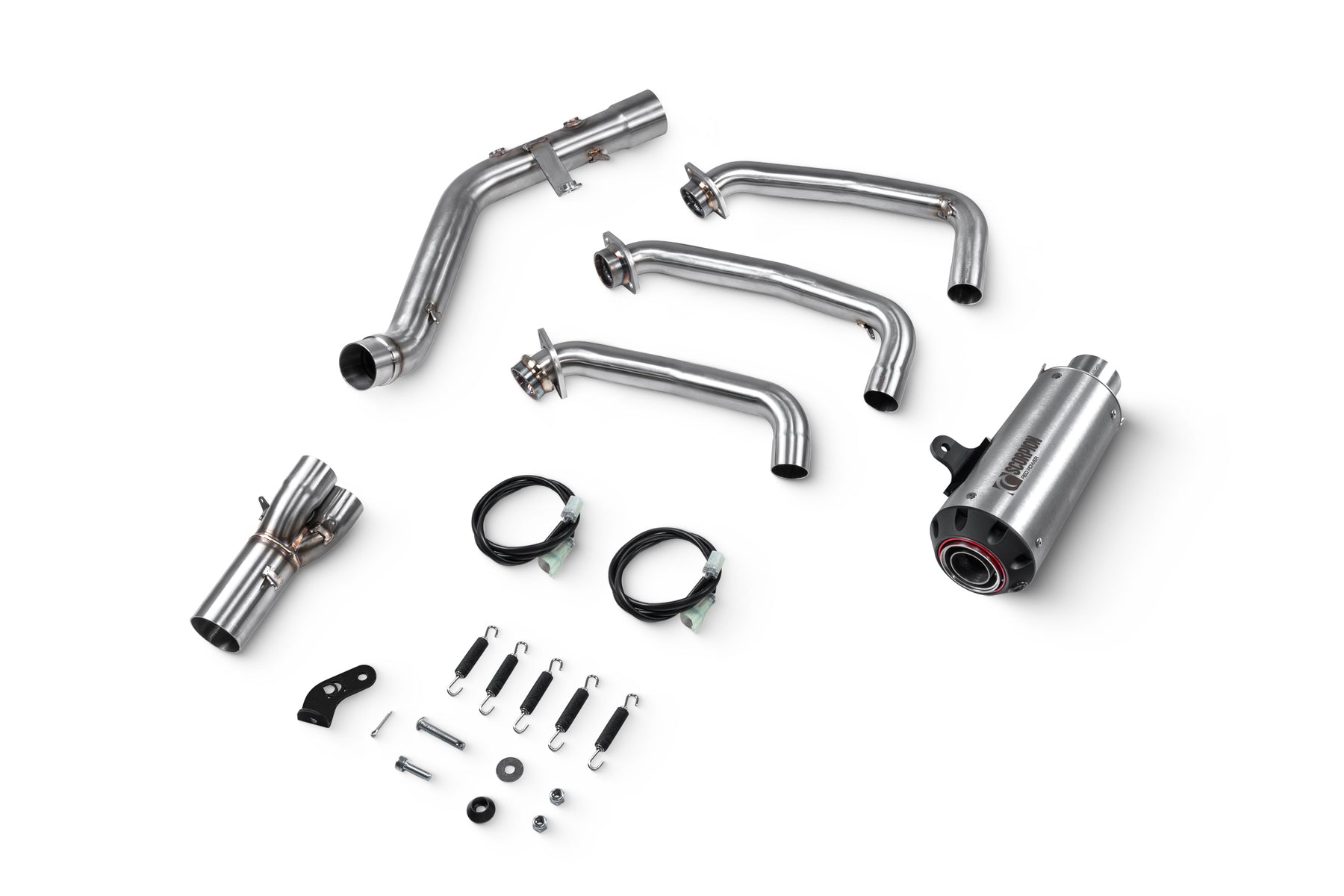 Yamaha MT-09 inc SP (2024–2025) Scorpion Exhaust Red Power Full System - Brushed Stainless