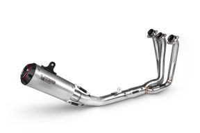 Yamaha MT-09 inc SP (2024–2025) Scorpion Exhaust Red Power Full System - Brushed Stainless