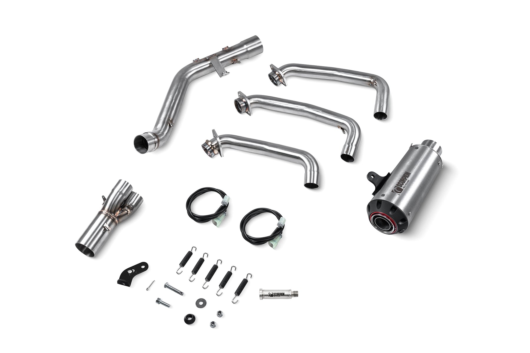 Yamaha MT-09 inc SP (2024–2025) Scorpion Exhaust Red Power Full System - Brushed Stainless