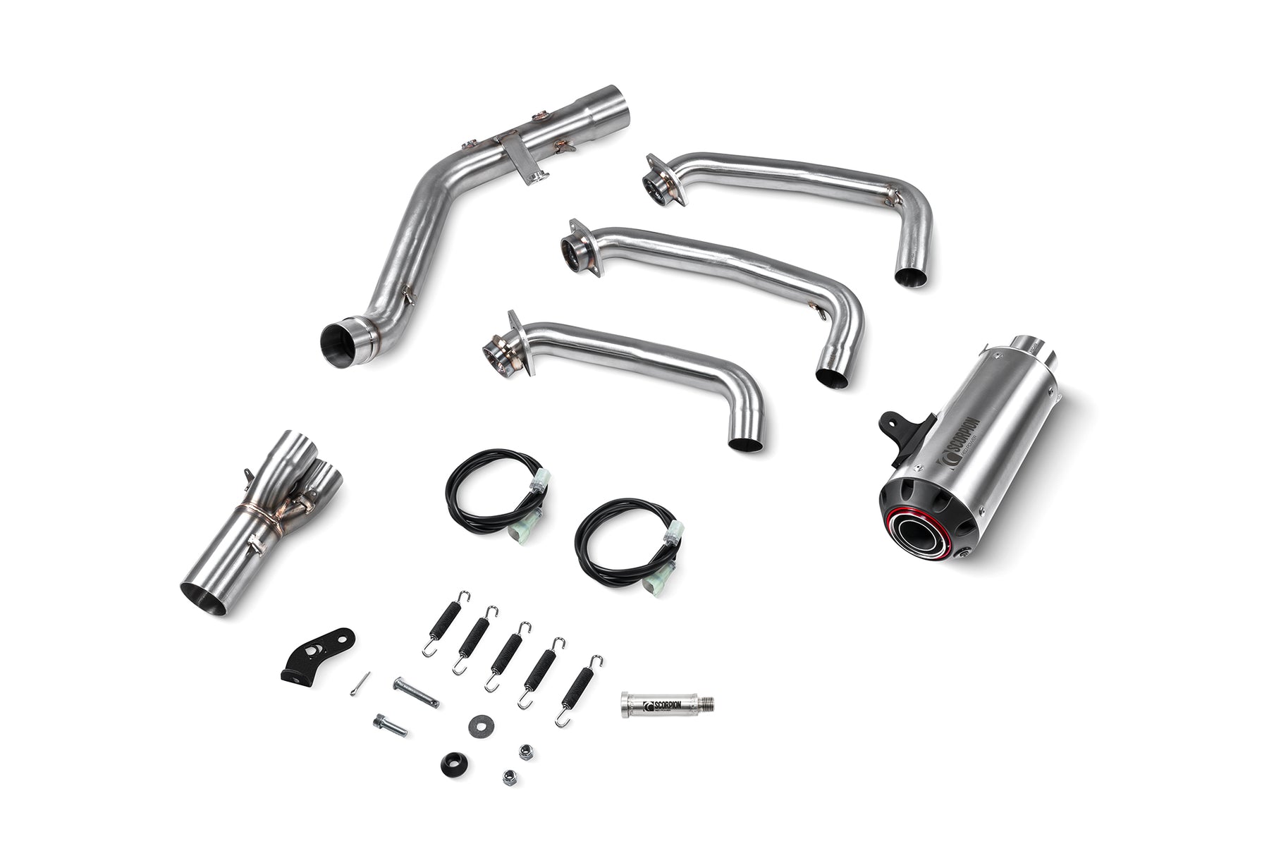 Yamaha MT-09 inc SP (2024–2025) Scorpion Exhaust Red Power Full System - Titanium