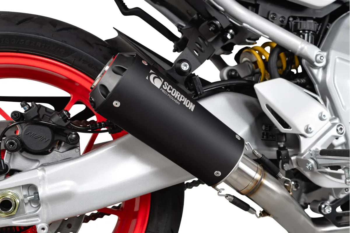 Yamaha XSR 900 GP (2024-2026) SCORPION Exhaust Red Power Full System – Black Ceramic
