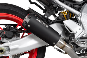 Yamaha XSR 900 GP (2024-2026) SCORPION Exhaust Red Power Full System – Black Ceramic