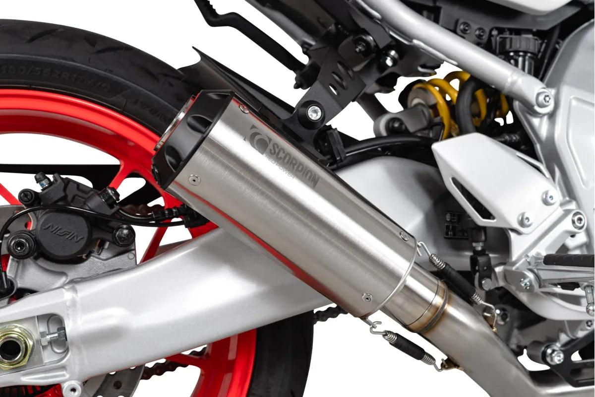 Yamaha XSR 900 GP (2024-2026) SCORPION Exhaust Red Power Full System – Brushed Stainless Steel