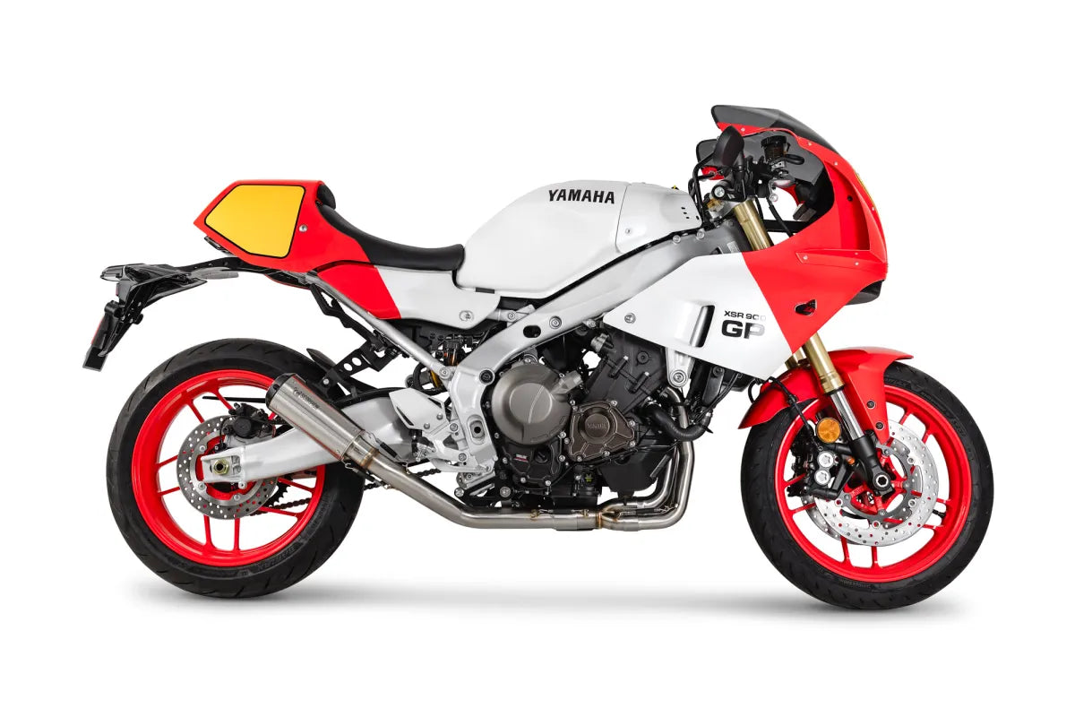Yamaha XSR 900 GP (2024-2026) SCORPION Exhaust Red Power Full System – Brushed Stainless Steel