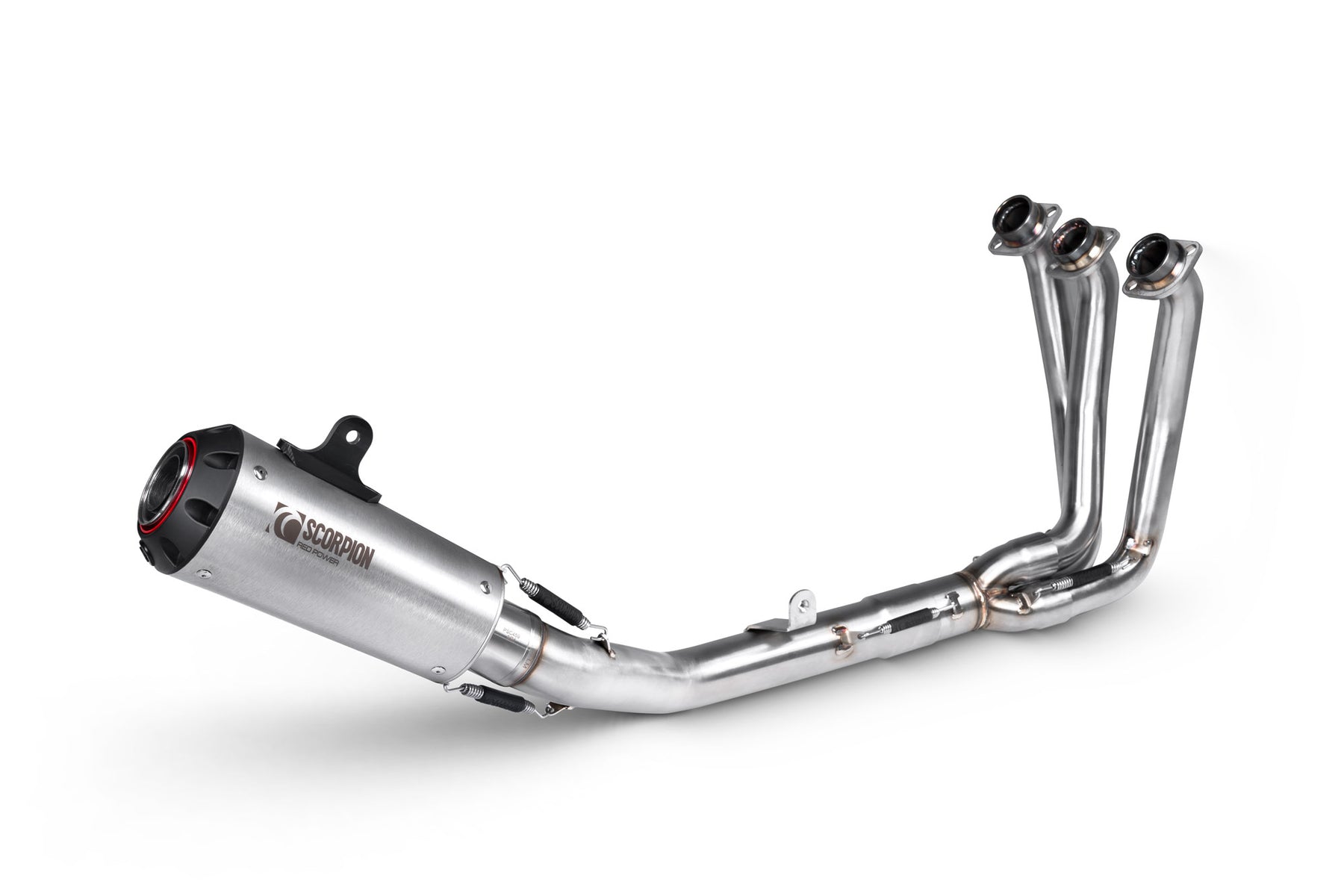 Yamaha XSR 900 Euro 5 (2024–2025) Scorpion Exhaust Red Power Full System - Brushed Stainless