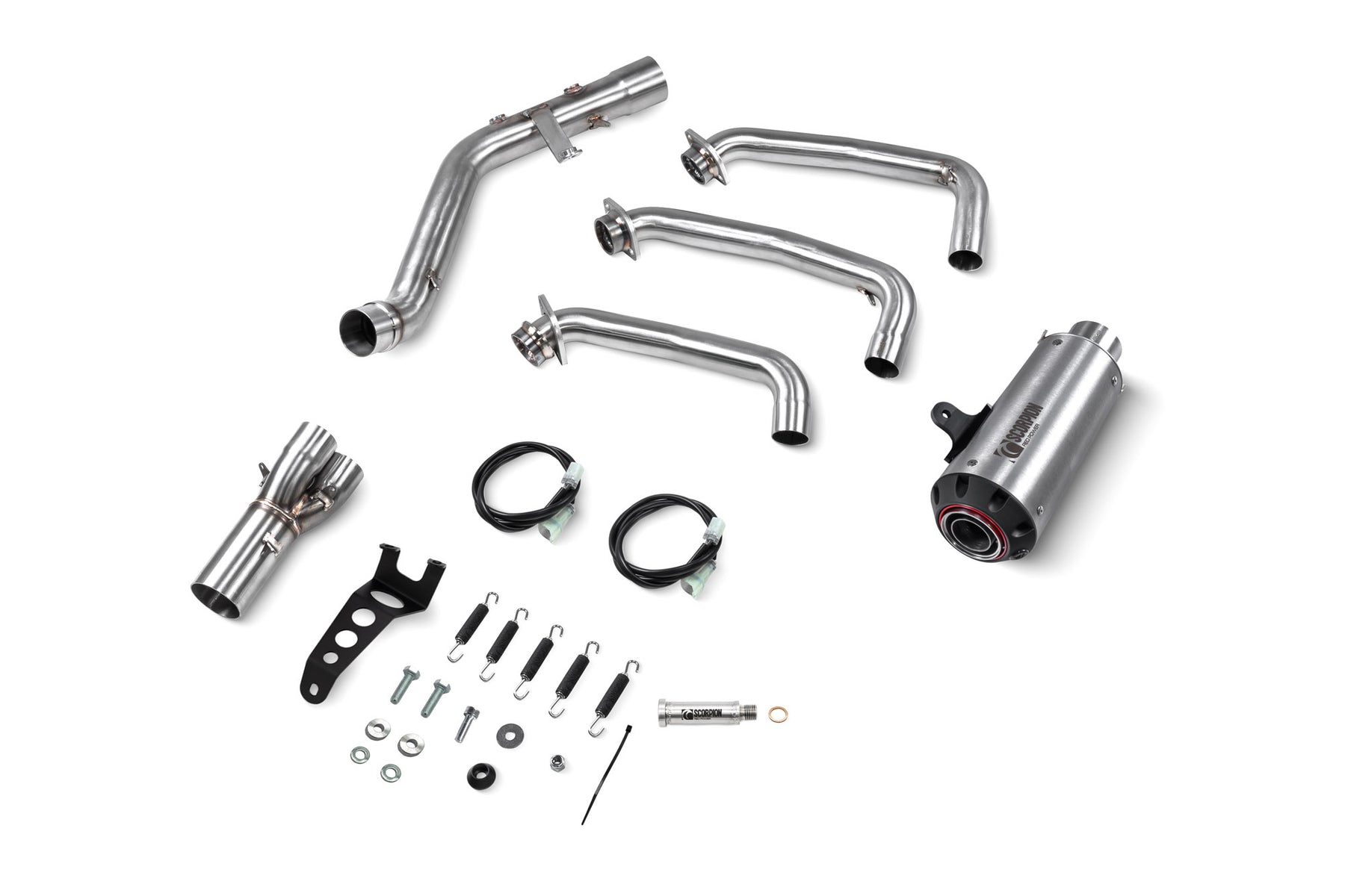 Yamaha XSR 900 Euro 5 (2024–2025) Scorpion Exhaust Red Power Full System - Brushed Stainless