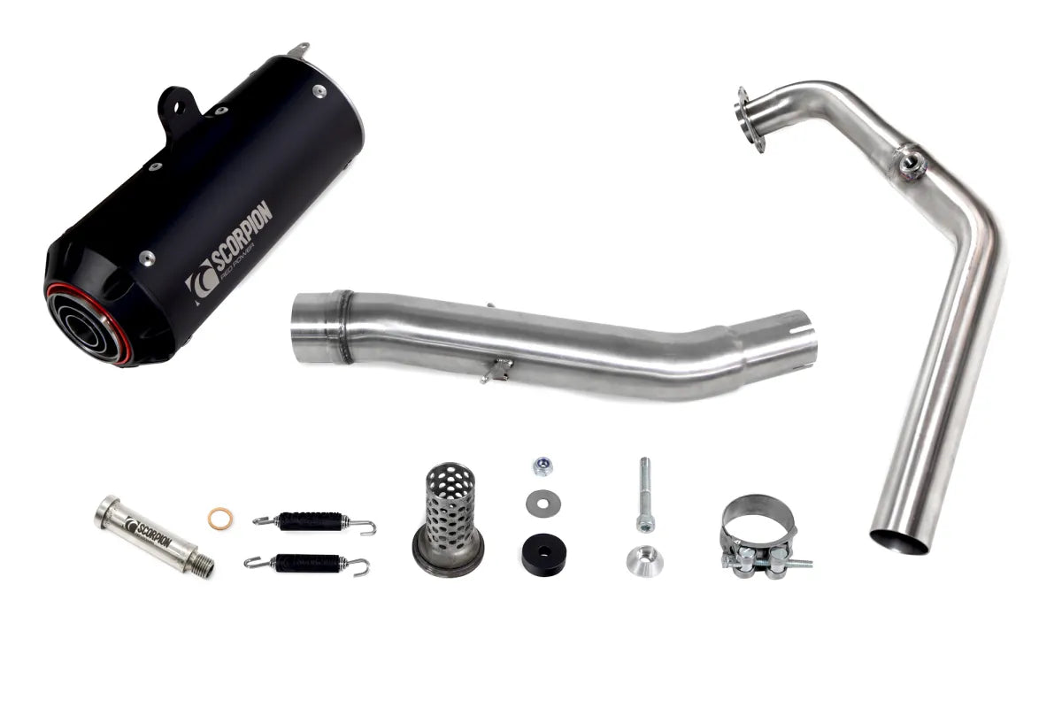 Yamaha MT-125 Euro 5+ (2024-2026) SCORPION Exhaust Red Power Full System – Black Ceramic