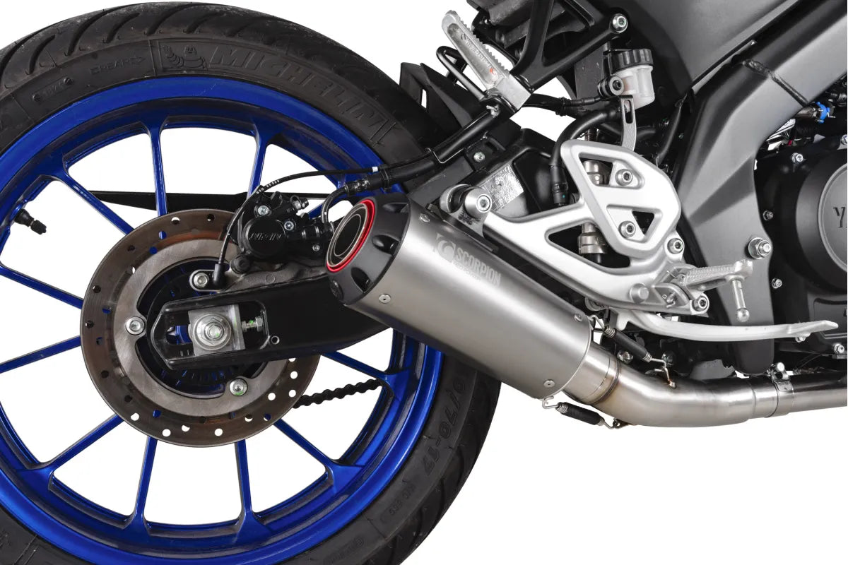 Yamaha MT-125 Euro 5+ (2024-2026) SCORPION Exhaust Red Power Full System – Titanium