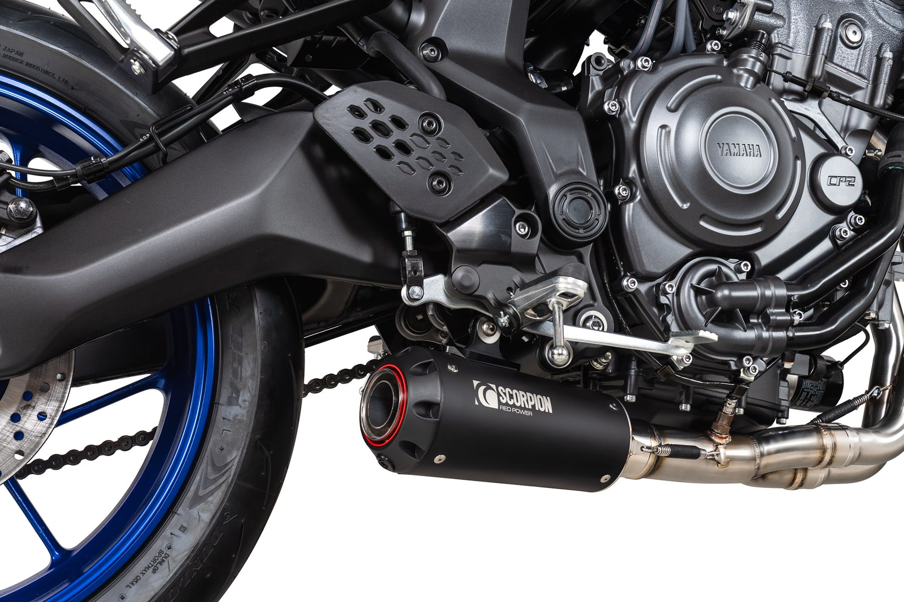 Yamaha MT-07 Euro 5 (2024–2025) Scorpion Exhaust Red Power Full System - Black Ceramic