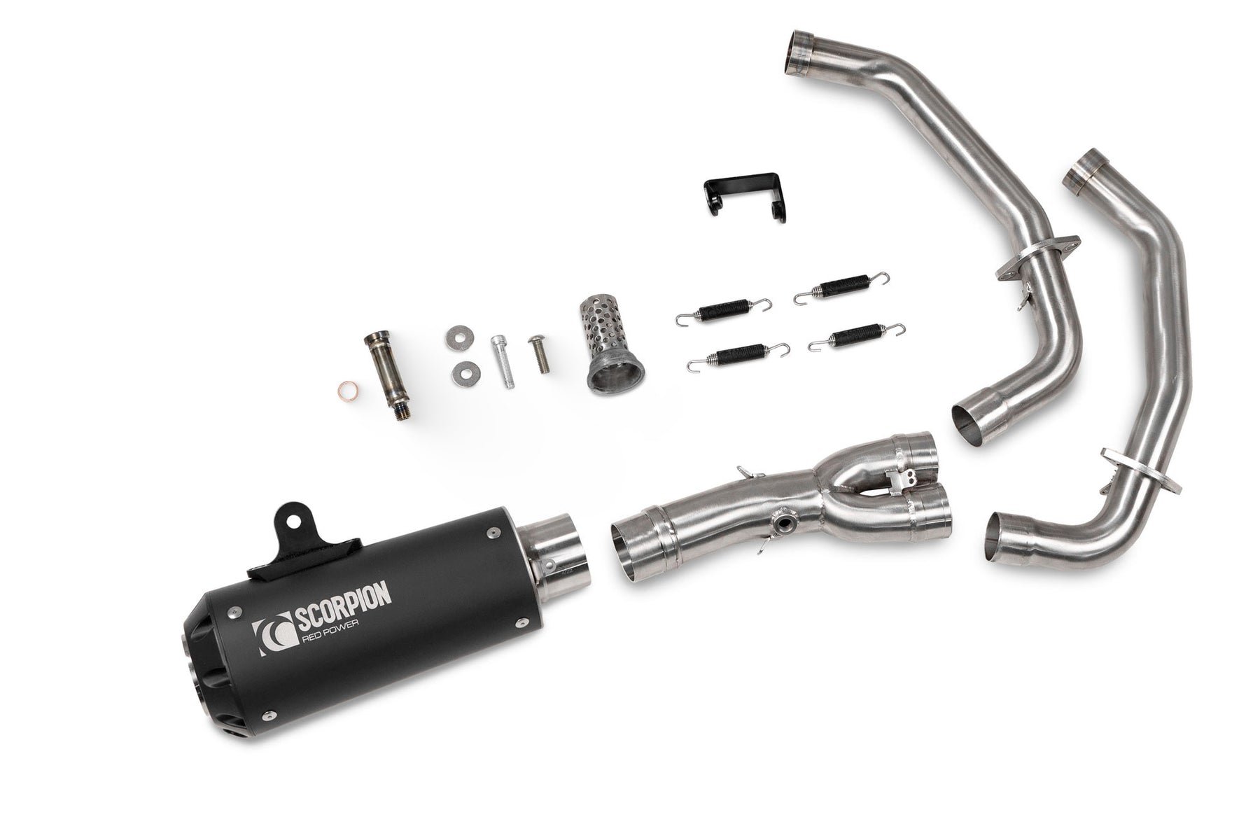 Yamaha MT-07 Euro 5 (2024–2025) Scorpion Exhaust Red Power Full System - Black Ceramic