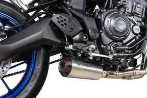 Yamaha MT-07 Euro 5 (2024–2025) Scorpion Exhaust Red Power Full System - Brushed Stainless