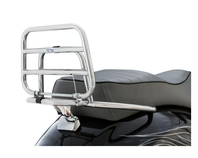 Piaggio Vespa GTS GTV 125 250 300 Chrome Rear Folding Carrier