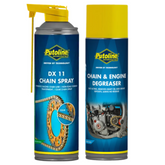 Putoline DX11 High Performance On/Off Road Chain Spray Lube and Engine Degreaser 600ml + 500ml