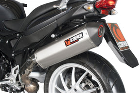 BMW F800 GT-R (2013–2019) Scorpion Exhaust Serket Parallel Slip-on - Brushed Stainless