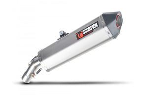 BMW F800 GT-R (2013–2019) Scorpion Exhaust Serket Parallel Slip-on - Brushed Stainless