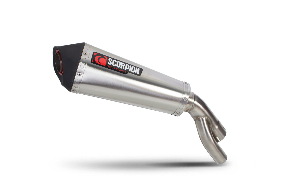 BMW S1000 RR (2017–2018) Scorpion Exhaust Serket Taper Slip-on - Brushed Stainless
